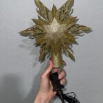 Silver LED Snowflake Star Tree Topper with 3D Rotating Lights photo review