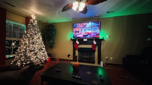 Silver 3D Snowflake Tree Topper with 25 Warm Lights photo review