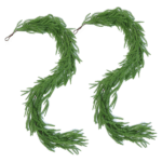 2 Pcs 6 Ft Artificial Norfolk Pine Garlands